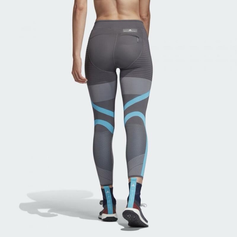 Adidas by Stella McCartney Gray and Light Blue High-Waist Leggings